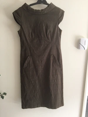 $16.30 • Buy Veronika Maine Olive Green Dress - Size 8