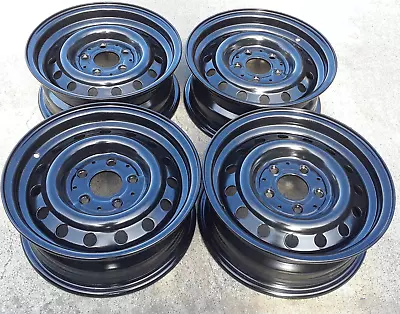 Powdercoated Set 4 Mercedes 14 X 6  Steel Rims Wheels W108 W123 116 R107 • $999.95
