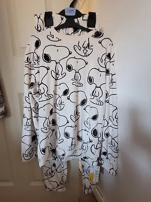 Girls Marks And Spencer Velour Snoopy Pyjamas Age 13-14 Years NWT • £21