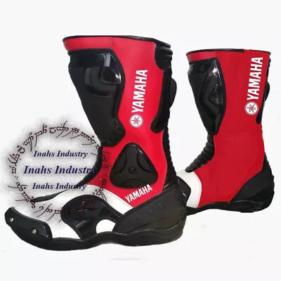 Top Quality Yamaha Model Motorbike Riding Leather Shoes  Motorcycle Racing Boots • $124