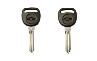 $13.99 • Buy 2 New CHEVY Transponder Ignition Key Uncut Blade Blank Car Key Chipped