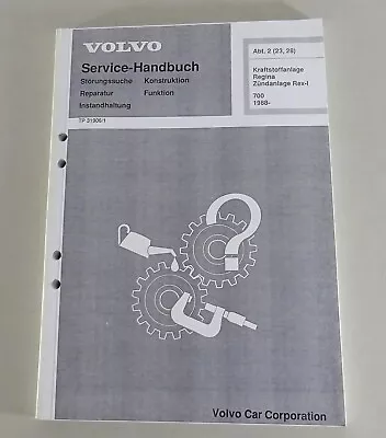 Workshop Manual Volvo 740 Fuel System Regina Ignition System Rex-I Since 1988 • $32.57