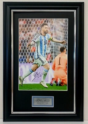 $69.99 • Buy Leo Messi World Cup Qatar 2022 Signed Framed