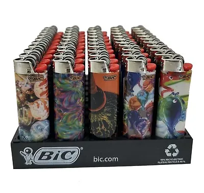 50x Large Bic Lighters Maxi Multi Color Cigarette Lighter Australia • $69.40