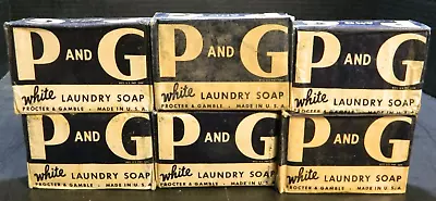 Antique (6) Bars Of P And G White Laundry Soap In Original Wrappers Good-Very GD • $32.99