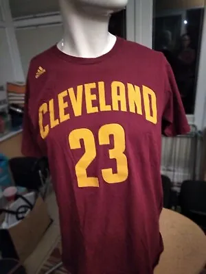 ADIDAS Cleveland Cavaliers 23 James NBA T-Shirt - Large • £10
