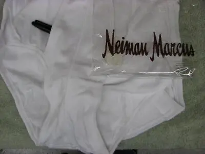 Lot Of 2 Vintage Neiman Marcus Men's White A-fly  Briefs Medium • $39