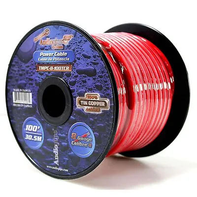 Audiopipe 8 GA Stranded OFC Tinned Copper Marine Power/Ground Wire Red Lot • $11.99