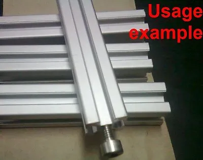 Aluminum T-slot Extruded Profile 20x20-6mm L 200mm + 1X Thread M6 4 Pieces Set • $37.20