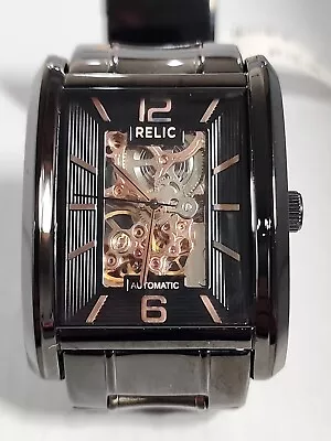 RELIC SKELETON AUTOMATIC MEN'S BLACK CERAMIC ZR77236/991208 Appears New (402) • $30