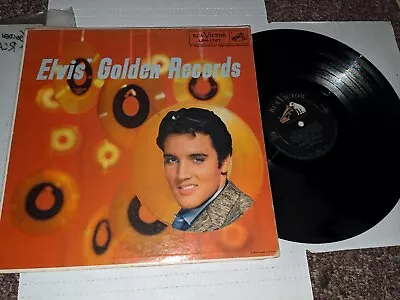 Elvis Presley - Elvis' Golden Records VG- Vinyl LP Original First Pressing Blue • $14.99