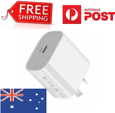 AU Plug PD 20W USB-C Type C Fast Wall Charger Cable Adapter For IPhone XS/12 11 • $12.99