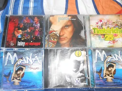 6 CD Lot-ROCK EN ESPANOLJUANES-la Ley-timbiriche-erexum-SCRATCHED-NOT TESTED • $15