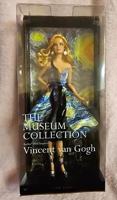 Vincent Van Gogh Barbie The Museum Collection Starry Night Pink Label NIB 2010 • $220