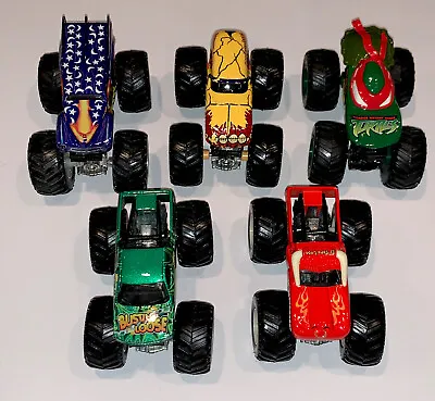 5 Diecast Hot Wheels Monster Jam Trucks El Toro Loco Teenage Turtles Wild Thang • $24.50