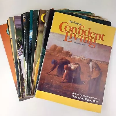 18 CONFIDENT LIVING Magazines Formerly Good News Broadcaster VTG 1986-1989 • $27.19