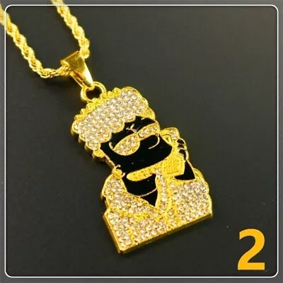  European And American Men's Necklace Simpson Dripping Pendant Jewelry Gift • $0.54