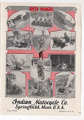 1926 Indian Motorcycle Brochure • $26