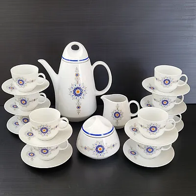 Service Coffee Vintage 1970 Porcelain Bareuther Walsassen Bavaria Germany 70S • $383.83