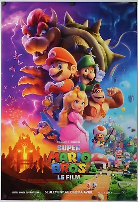 Super Mario Brothers Bros Brothers Original Movie Poster 27x39 Adv B FR CA • $17.89