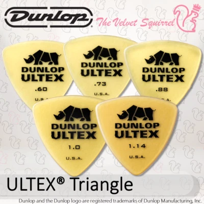 $9.59 • Buy 🦏 ULTEX® Triangle 🎸 Jim Dunlop® Professional Plectrums 426R Premium Bass Large