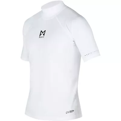 2023 Magic Marine Cube Short Sleeve Rash Guard - White MM081010 • $38.13