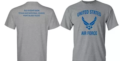 Texas Air National Guard*fort Bliss-tx*2-sided Shirt*vinyl*officially Licensed • $39.95