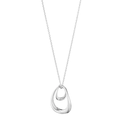 $250 • Buy Offspring By Georg Jensen Sterling Silver Necklace With Pendant Large - New