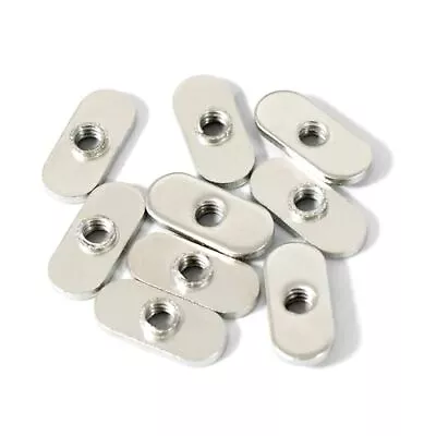 20 Packs 1/4 -20 Centered Hole Sliding T-Nuts For 10 Series T Track Extrusion... • $15.63