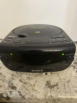 Sony Dream Machine Dual Alarm Clock Radio Stereo CD Player ICF-CD815 Works • $18.53