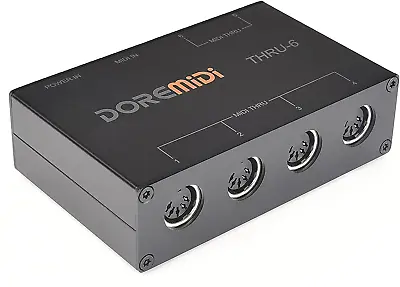 MIDI Thru 6 Box USB MIDI Interface 1-In 6-Out MIDI Thru Box MIDI Splitter • $64.98