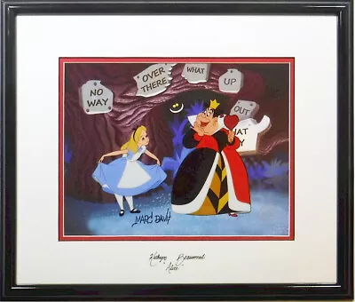 ✅ Alice Wonderland Sericel Disney Queen Hearts Signed Kathryn Beaumont MARC DAVI • $1260