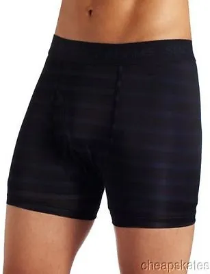 2X 3X 4X Stacy Adams Boxer Brief Shorts Moisture Wicking Underwear Navy/Black • $12.73