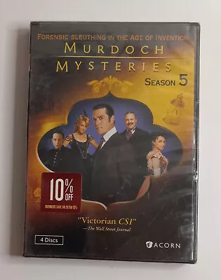 Murdoch Mysteries: Season 5 (4-Disc DVD Set 2012) SEALED • $12