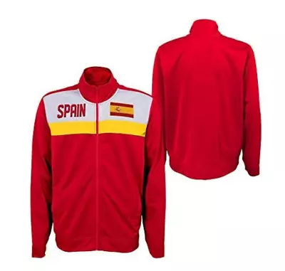 Outerstuff International Soccer Men's Spain Track Jacket Red • $16.99