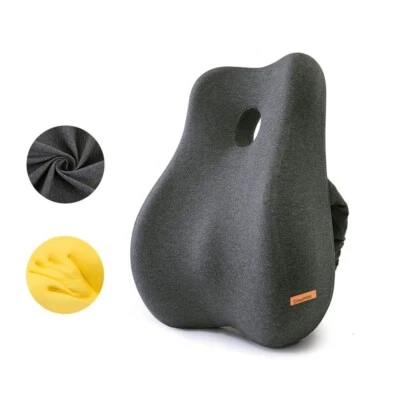 Orthopaedic Memory Foam Lumbar Back Cushion Support Office Gaming Chair Pillow • $44.99