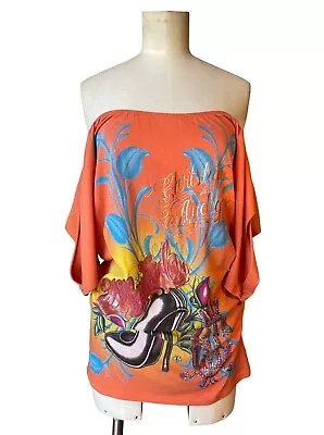 Women’s Christian Audigier Ed Hardy Off Shoulder Top Size M • $50