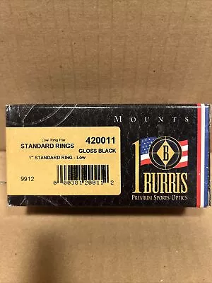 Burris Low Ring Pair Standard Rings 1” Standard Ring- Low 420011 • $26.63