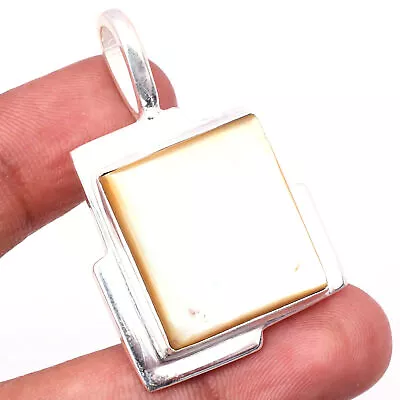 Mother Of Pearl Gemstone 925 Sterling Silver Handmade Jewelry Pendant 1.57  • $8.11