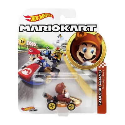 NEW Mattel GJH55 Hot Wheels Mario Kart 1:64 TANOOKI MARIO Standard Diecast Car • $39.99