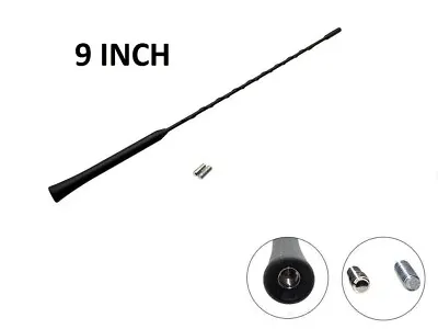 Black Radio Stereo Rubber Roof Mount Car Van Aerial Antenna Mast Ariel Whip Wing • £3.95