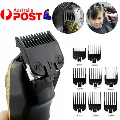 8x/set Hair Clipper Limit Comb Guide Trimmer Guards Attachment Barber For Wahl • $13.35