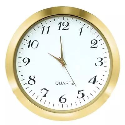 Mini Clock Insert 2-1/8 Inch 55 Mm Round Quartz Movement Miniature Clock White • $20.55