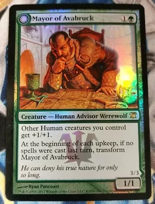 Mayor Of Avabruck FOIL MTG Innistrad Promo Rare Green Creature Near-Mint X1 JS2 • $4.95