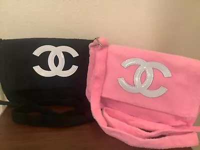 Two Chanel Precision Vintage Makeup Bags Pink And Black • $385