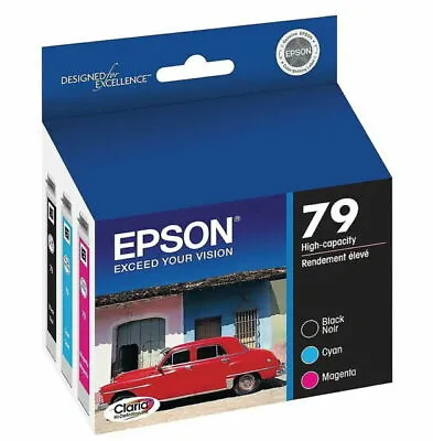 Epson 79 (T079920) Ink Cartridge - Combo Pack - NEW IN BOX 3 SET BLK/CYAN/MAGEN • $25