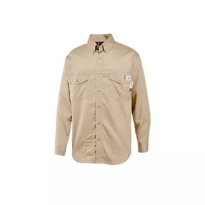 Wolverine Men FR Twill Long Sleeve Shirt Button Up Cotton • $43.99