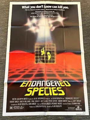 Endangered Species 1982 UFO Cattle Mutilation Robert Urich Original 27x41 Poster • $49.99
