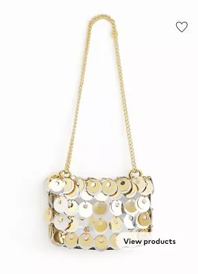 PACO RABANNE X H&M - Disc-embellished Shoulder Bag - BRAND NEW - RRP169.99 • £164.99