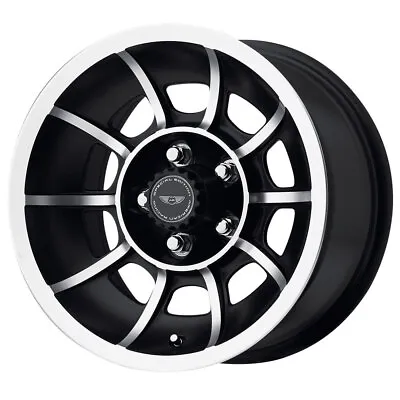 AMERICAN RACING VN47 Vector 15X8.5 5X114.3 ET6 Satin Black Machined (Qty Of 1) • $184.70